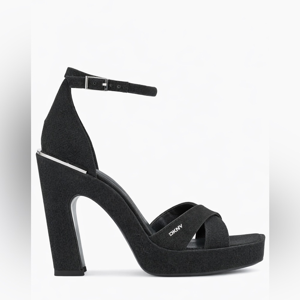 Black Glitter Platform Heels – Size 9 – NIB ✨